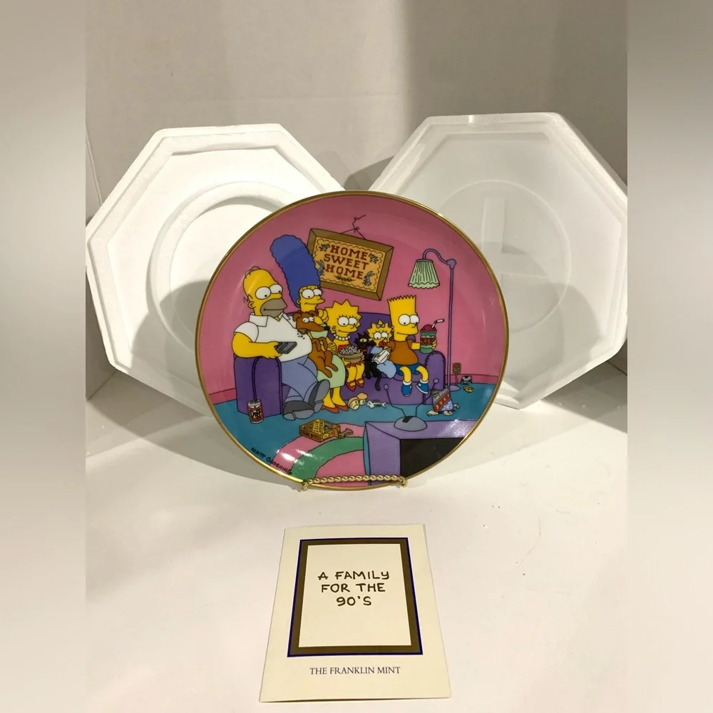 Franklin mint The Simpsons  Plate # N3152